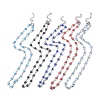 Evil Eye Plastic Link Chain Necklace NJEW-H169-03P-1