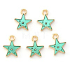 Alloy Enamel Charms X-ENAM-S121-028B-2