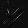 Iron Collapsible Big Eye Beading Needles ES001Y-S-125mm-01-2