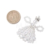 Transparent Acrylic Big Pendants PALLOY-MZ01193-01-2