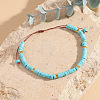 Dyed Natural Howlite Heishi Beaded Braided Bracelets LS-SA4116-11-1