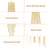 10Pcs 5 Style Brass Chain Tassel Big Pendants KK-HY0003-24-5