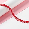 Transparent Glass Beads Strand X1-GLAA-F112-02C-2