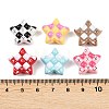 Printed Opaque Acrylic Beads OACR-B051-03-3