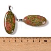 Natural Unakite Pendants GG-CBACB71-01P-01-3