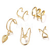 5 Pcs Alloy Cuff Earring Kits for Women WGFA45F-06-1