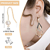 12Pcs Brass Earring Hooks KK-BC0008-48-2