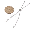 Non-Tarnish 304 Stainless Steel Satellite Chain Slider Necklace Making AJEW-JB01248-02-2