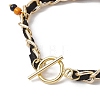 Halloween Aluminium Twisted Curb Chains Bracelets BJEW-TA00468-4
