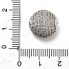 Brass Micro Pave Cubic Zirconia Beads KK-L229-023P-02-3