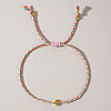 Mother's Day Adjustable Brass Bead Braided Bead Bracelets YE2550-6-1