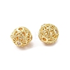 Rack Plating Brass Pave Cubic Zirconia Beads KK-D100-12G-02-2