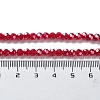 Electroplate Glass Beads Strands EGLA-R018-4mm-2-3