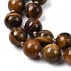 Natural Tiger Eye Mala Prayer Round Beaded Wrap Necklaces with Long Tassel and Metal Tree of Life FS-WG93CBE-04-2