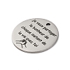 Anti-Tarnish 201 Stainless Steel Pendants STAS-R002-01P-03-2