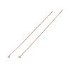 Ion Plating(IP) 304 Stainless Steel Stud Earring Finding LS-STAS-E161-06RG-3