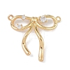 Brass Micro Pave Clear Cubic Zirconia Pendants KK-U008-01A-G-1