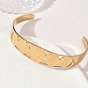 Religion 201 Stainless Steel Saint Benedict Hollow Open Cuff Bangles SA-CBA3211-01G-3
