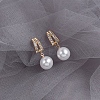 Imitation Pearl Beads Dangle Earrings WG29476-23-1