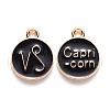 Alloy Enamel Pendants X-ENAM-S124-01B-08E-1