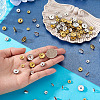 120Pcs Brass Rhinestone Spacer Beads RB-TA0001-36A-7