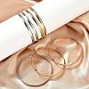 Fashion 201 Stainless Steel Bangle Sets BJEW-L664-024C-M-1-2
