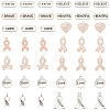   140pcs 14 style Awareness Ribbon Theme Zinc Alloy Pendants FIND-PH0018-24-1