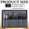 23Pcs Wool & Nylon Painting Brush and 1Pc 304 Stainless Steel Scraper AJEW-WH0696-657-2