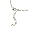 Zinc Alloy with Leather Pendant Necklces NJEW-Z034-01A-P-3