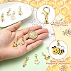 10Pcs Alloy Enamel Pendant Decorations HJEW-YW00461-5