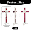 Alloy Enamel Saint Benedict Crucifix Display Decorations AJEW-WH0752-416B-2