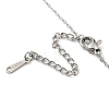 Non-Tarnish 201 Stainless Steel Moth with Moon Phase Pendant Necklace with Cable Chain NJEW-Q317-20P-3