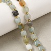 Natural Flower Amazonite Beads Strands GG-CBA96AE-A07-6x6mm-1