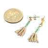 MIYUKI Delica Beaded Broom Dangle Stud Earrings EJEW-MZ00095-2