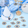 20Pcs 10 Styles Alloy Crystal Rhinestone Pendants ALRI-SC0001-64-4