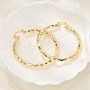 Brass Hoop Earrings EJEW-B117-06E-G-1