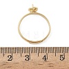 Adjustable Brass Cup Peg Ring Settings For Half-drilled Beads KK-K414-02B-G-3