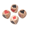 Schima Wood Poker Pattern Dice WD-XCP0001-02-1