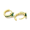 Brass Micro Pave Cubic Zirconia Hoop Earring EJEW-C088-22G-02-2