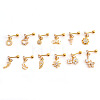 Brass Micro Pave Clear Cubic Zirconia Crown Cartilage Earrings WGFF6D3-18-2