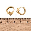 Star 304 Stainless Steel Rhinestone Hoop Earrings EJEW-P344-07G-5
