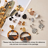 PVD Vacuum Plating 304 Stainless Steel Stud Earring Findings STAS-TA0004-67-10