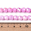 Anti-Tarnish Electroplate Glass Beads Strands EGLA-T021-8mm-15-02-4