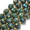 Electroplated Natural Druzy Geode Crystal Beads Strands G-F833-P01-10mm-03-2
