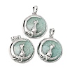 Natural Amazonite Pendants GG-CBA0251-10J-P-1