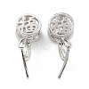 Anti-Tarnish Rhodium Plated 925 Sterling Silver Ice Pick Pinch Bails STER-Z001-119P-2