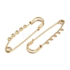 Ion Plating(IP) 304 Stainless Steel Safety Pins Brooch Findings STAS-K252-05C-G-2