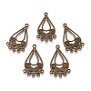 Tibetan Style Alloy Chandelier Components Links PALLOY-M186-05AB-RS-1