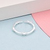 925 Sterling Silver Open Cuff Rings for Women STER-N016-149S-3