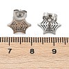 Non-Tarnish 304 Stainless Steel Spider Web Stud Earrings EJEW-G294-01P-5